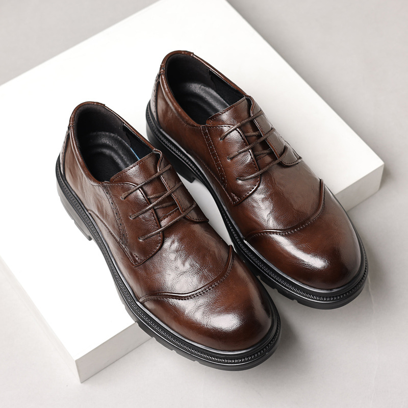 Men Formal Wear Dress - 캐주얼 비즈니스용 남성 가죽 신발, 다재다능하고