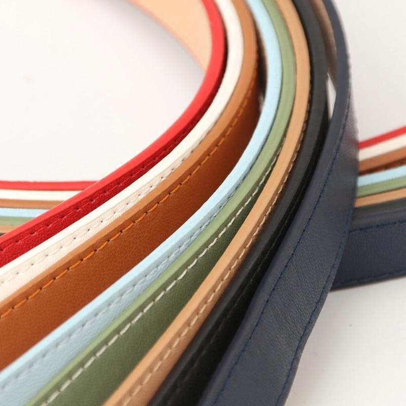 Formal Belt Leather Thin - 652F 펑크 성인 허리 벨트 조정