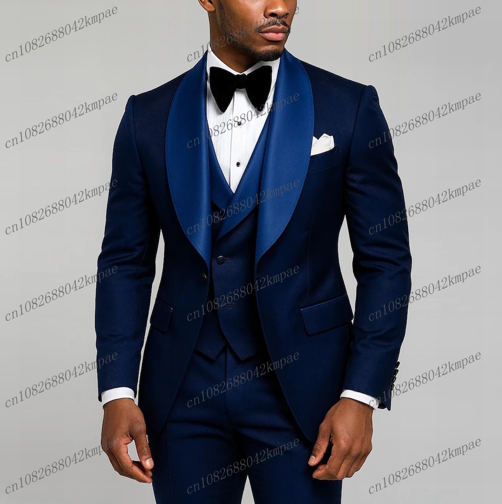 Men'S Formal Attire - 새로운 네이비 블루 정장 남성 예복