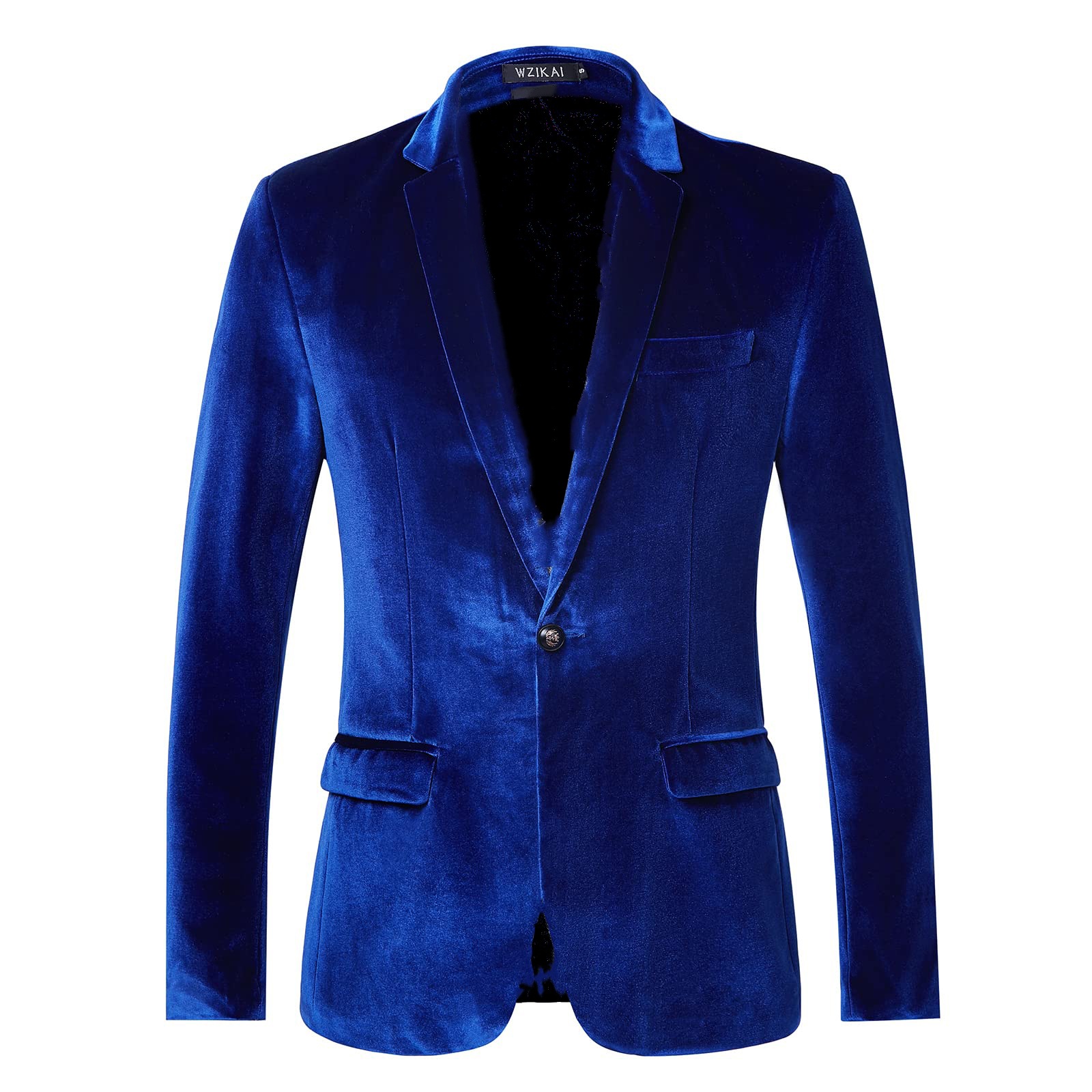 Men'S Style Formal Wear - 남성 슬림핏 벨벳 블레이저 재킷 (청소년