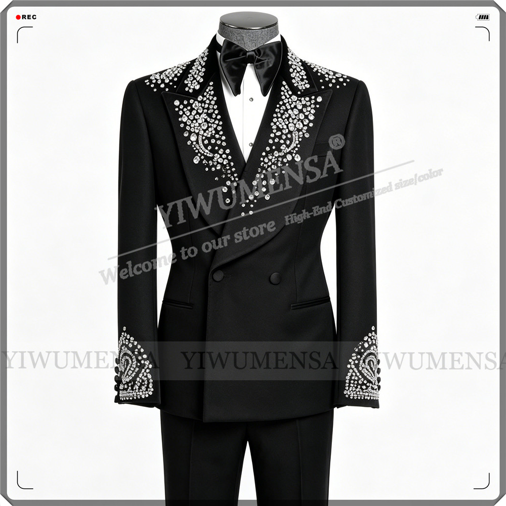 Men Formal Wear Outfits - 남자를위한 럭셔리 웨딩 정장 라인 석