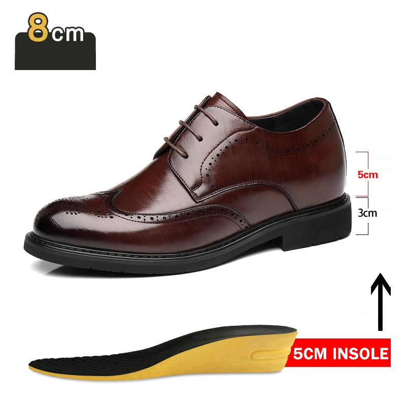 Men'S Luxury Formal Wear - 남성 드레스 Brogues 엘리베이터 신발 플랫폼