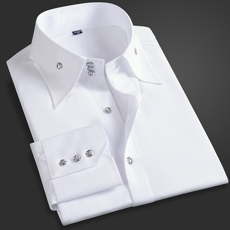 Men'S Style Formal Wear - 봄 가을 남성 임원 셔츠 한국