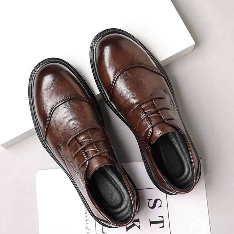 캐주얼 비즈니스용 남성 가죽 신발, 다재다능하고 편안한 - Men Formal Wear Dress 리뷰 및 가격