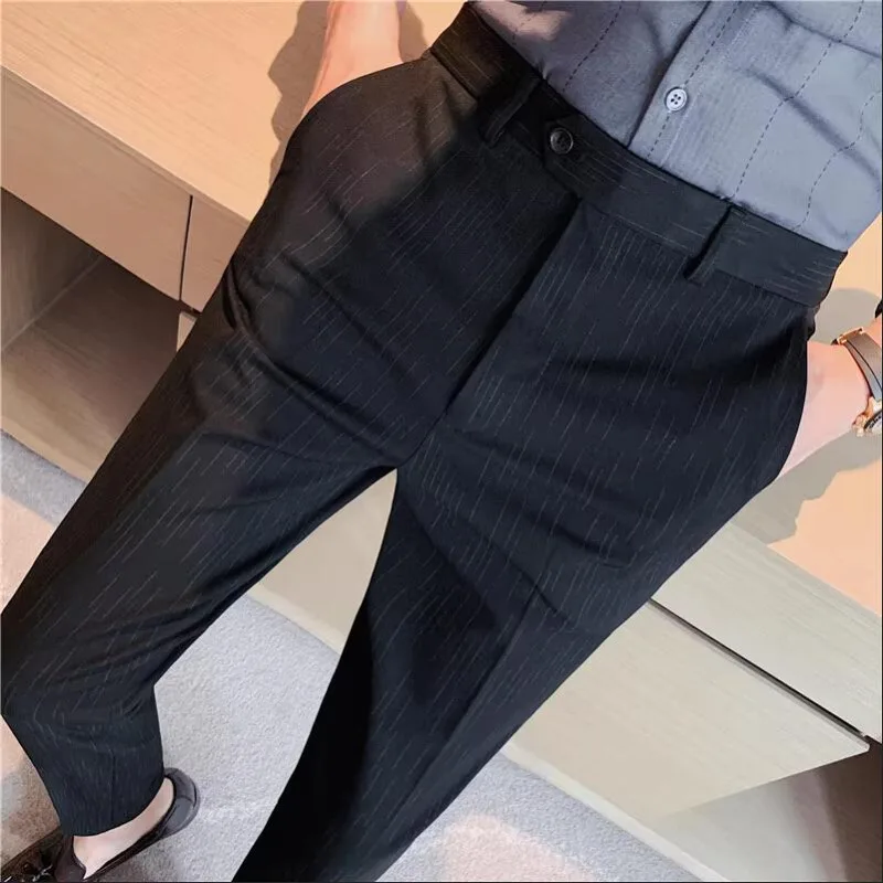 부티크 정장 정장 바지 남성 스트라이프 웨딩 드레스 바 - Men'S Style Formal Wear 리뷰 및 가격