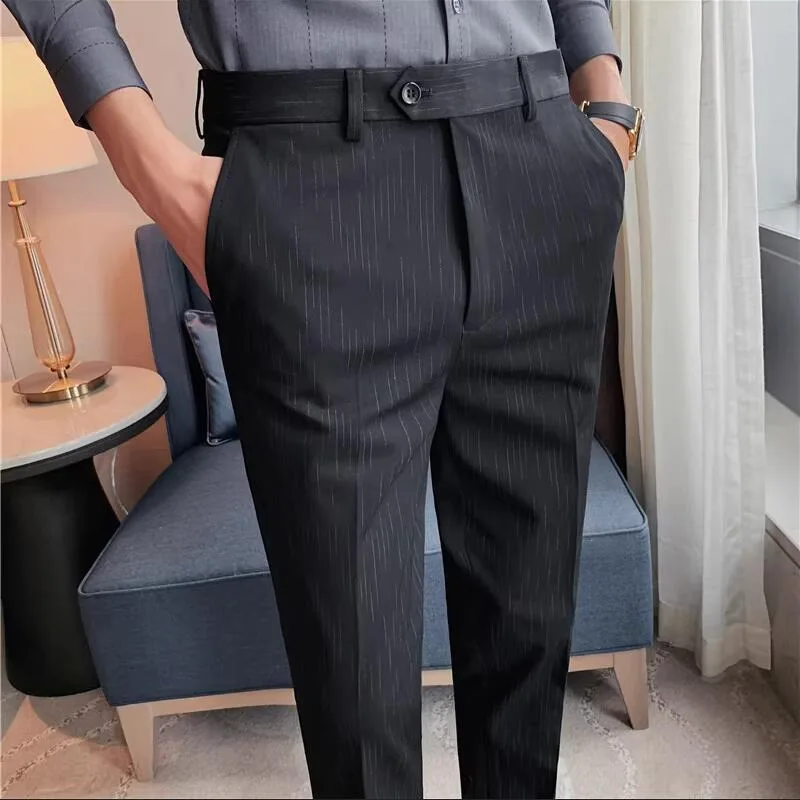 부티크 정장 정장 바지 남성 스트라이프 웨딩 드레스 바 - Men'S Style Formal Wear 리뷰 및 가격