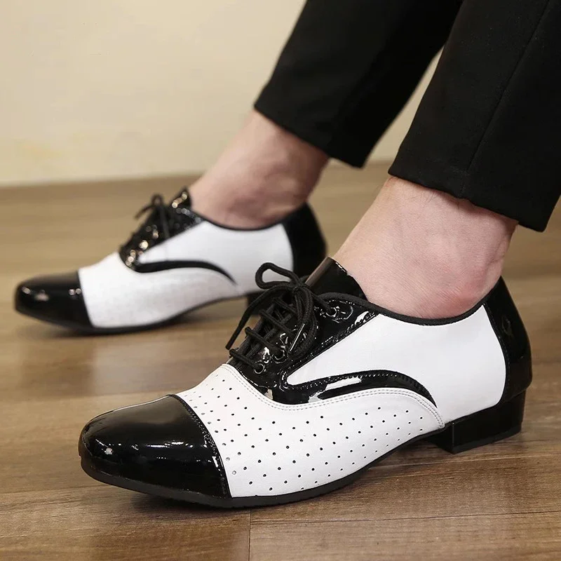 남성용 통기성 가죽 모던 댄스 슈즈, 부드러운 퍼포먼스 - Men'S Formal Attire 리뷰 및 가격