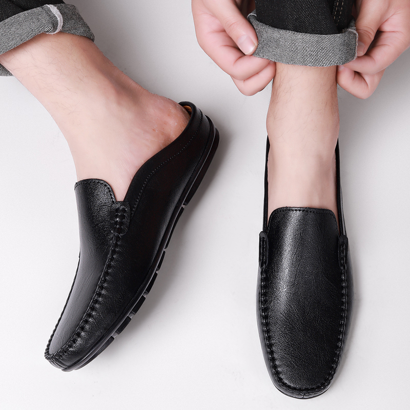 남성용 클로즈드 토 하프 슈즈 블랙 블루 뮬 슬리퍼 슬 - Men'S Luxury Formal Wear 리뷰 및 가격