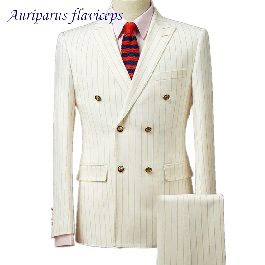 Auriparus flaviceps 골드 스트라이프 남 - Wool Suit Jacket 리뷰 및 가격