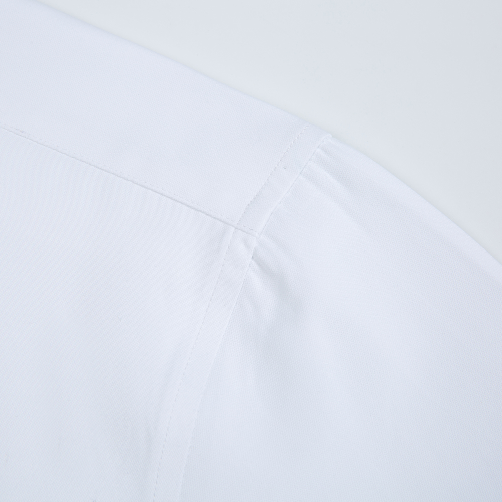 흰색 단색 남성용 긴 소매 드레스 셔츠, 클래식 스프레 - Men Formal Office Wear Shirts 리뷰 및 가격