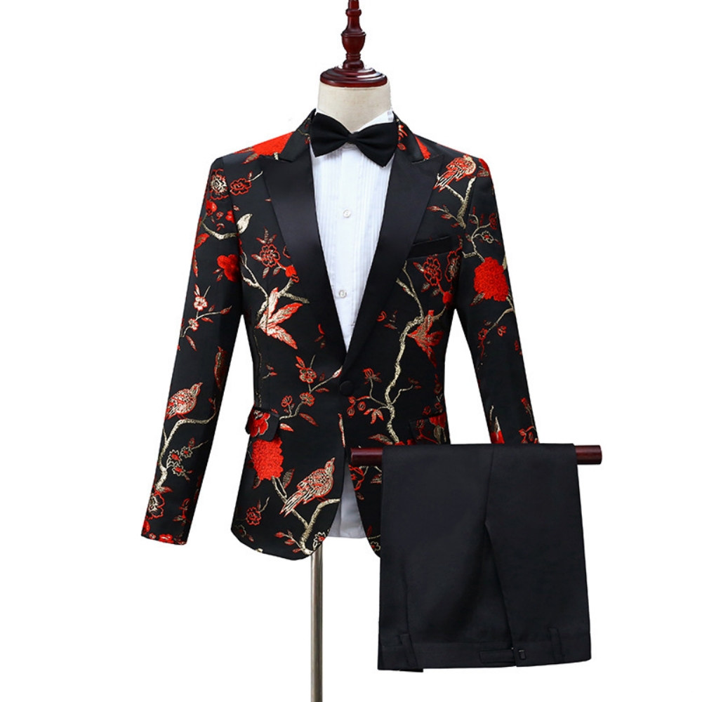 2026 신상 고급 자카드 정장 세트 남성용 댄스웨어  - Men Formal Wear Outfits 리뷰 및 가격