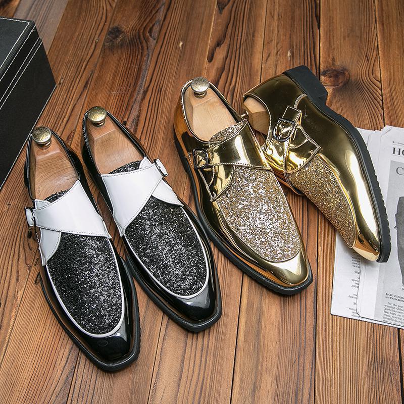 럭셔리 남성 가죽 신발 남성용 고품질 골드 드레스 신발 - Men'S Luxury Formal Wear 리뷰 및 가격