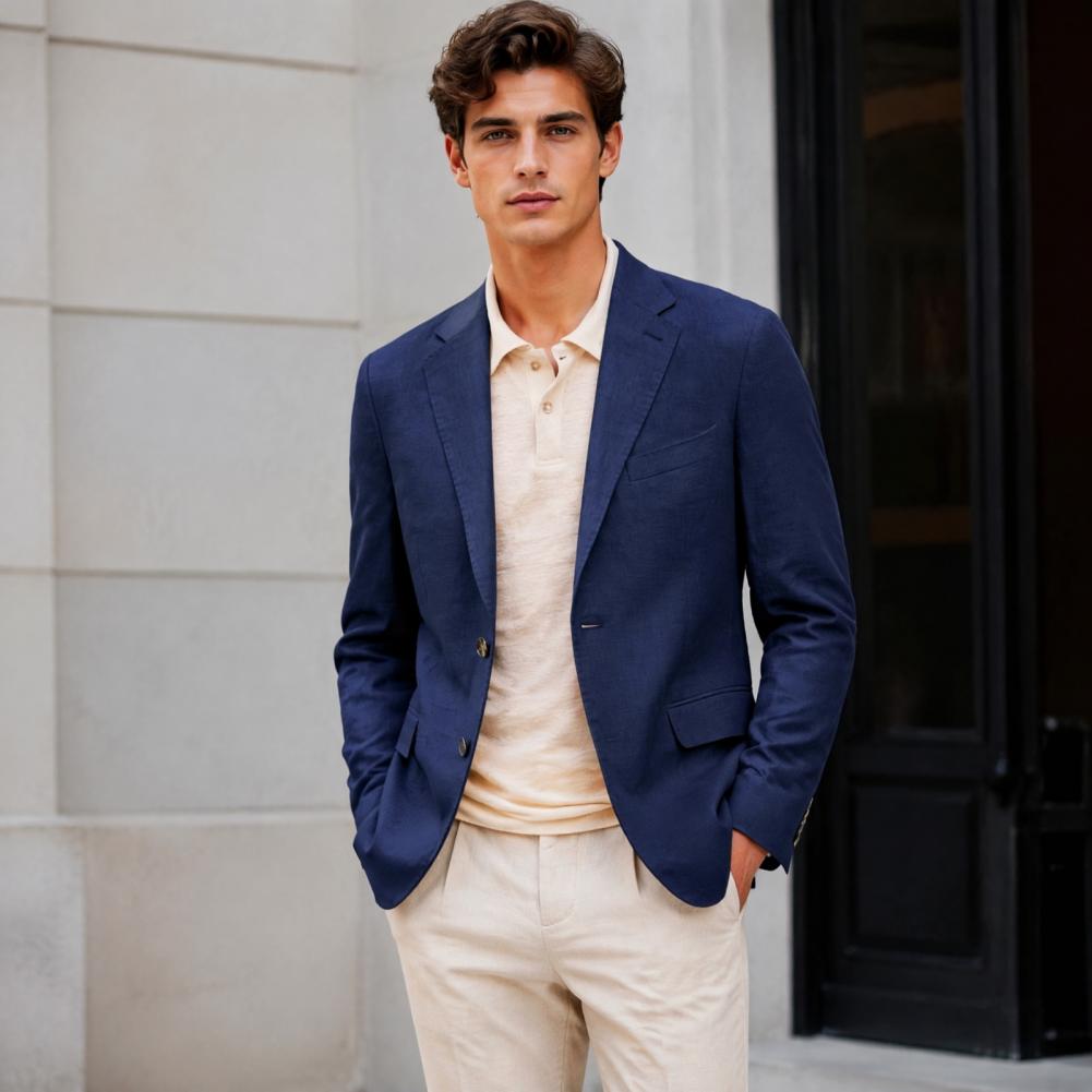 남성 캐주얼 블레이저, 노치 라펠 수트 재킷, 싱글 버 - Men Formal Office Wear Shirts 리뷰 및 가격