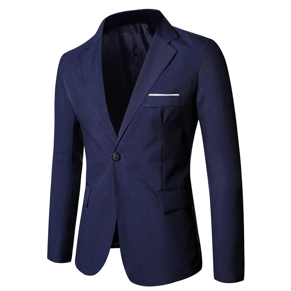 블레이저 남성 코트 턴다운 칼라 블레이저 버튼 풀 슬리 - Men Formal Wear Outfits 리뷰 및 가격