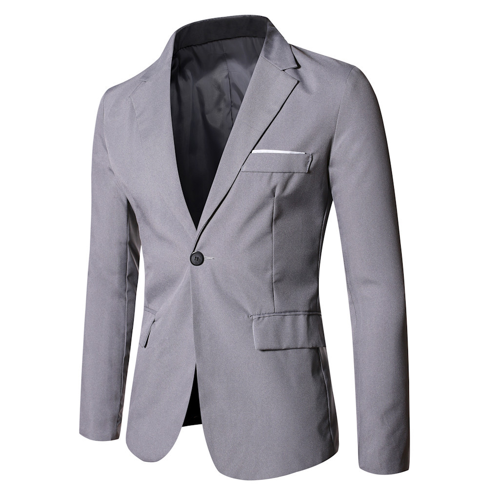 블레이저 남성 코트 턴다운 칼라 블레이저 버튼 풀 슬리 - Men Formal Wear Outfits 리뷰 및 가격