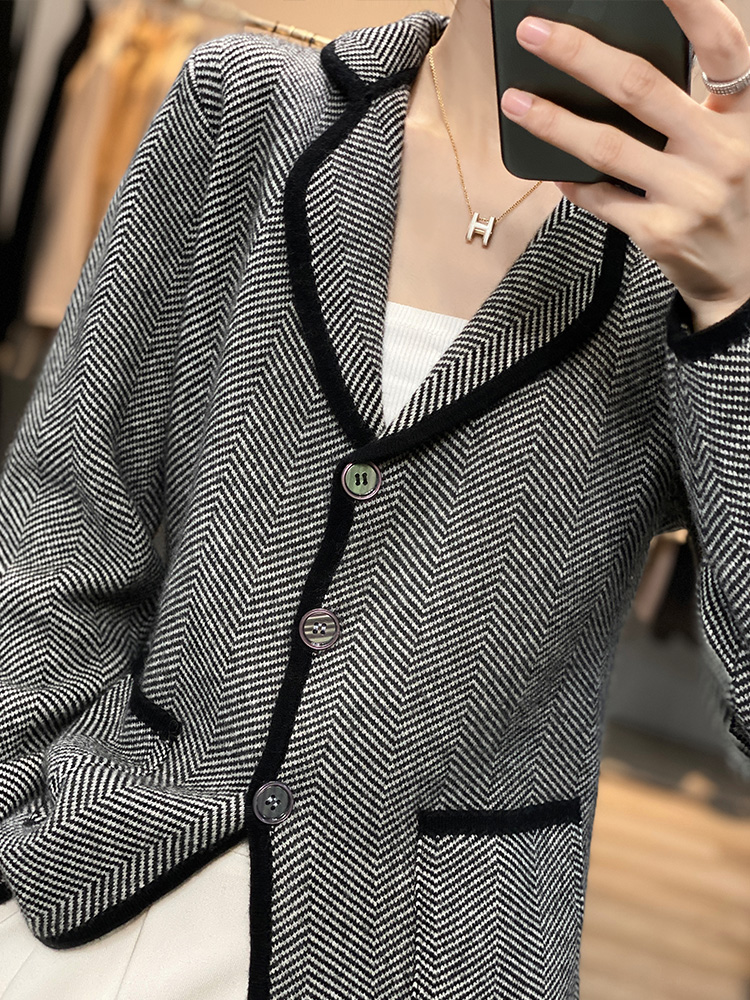 가을 겨울 여성 순수 캐시미어 울 정장 코트 스웨터 캐 - Wool Suit Jacket 리뷰 및 가격