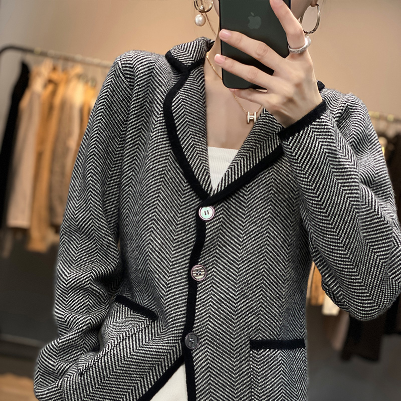 가을 겨울 여성 순수 캐시미어 울 정장 코트 스웨터 캐 - Wool Suit Jacket 리뷰 및 가격