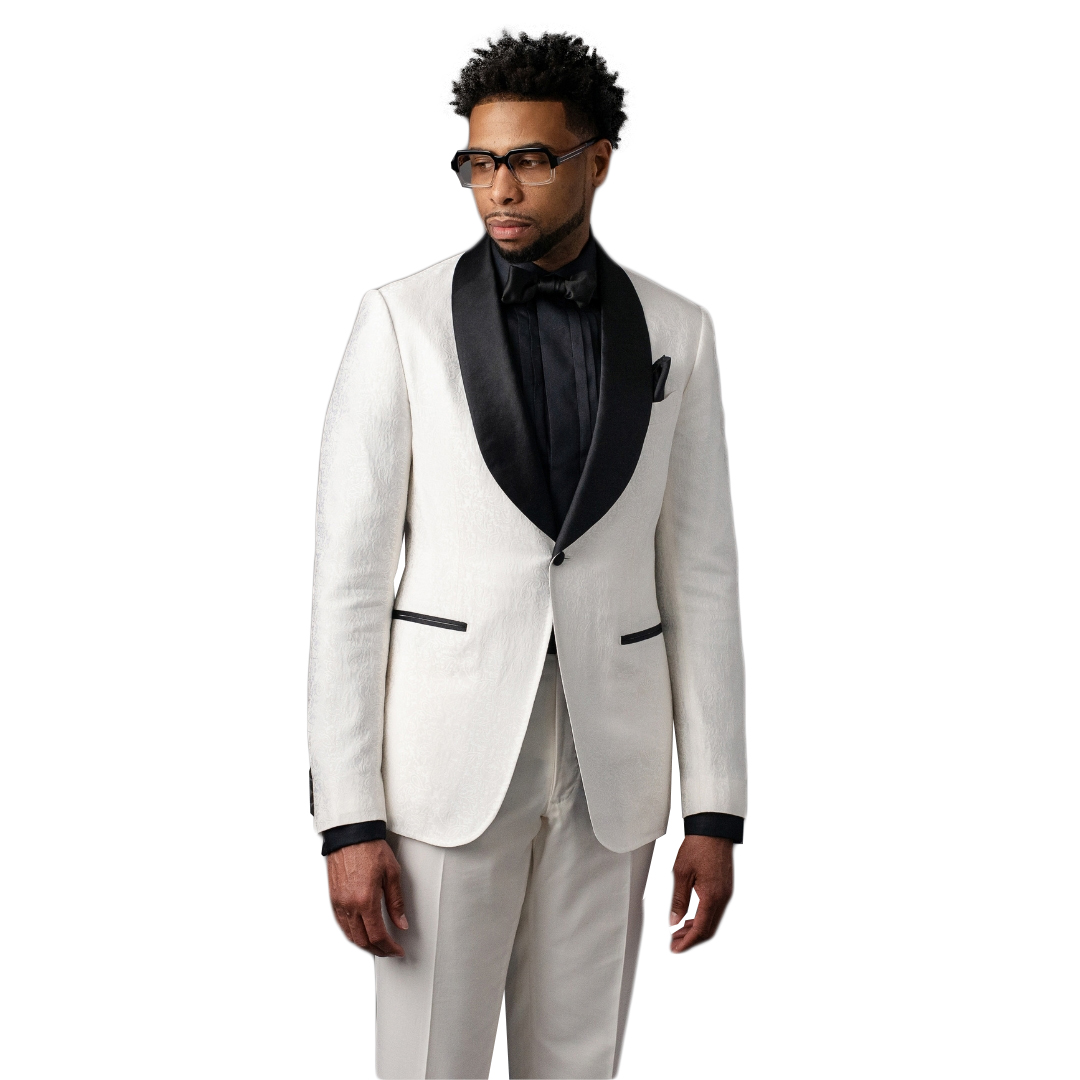 자카드 남성 정장 2피스 블레이저 바지 원버튼 블랙 시 - Wool Suit Jacket 리뷰 및 가격