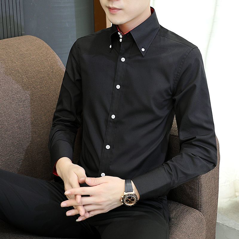 봄 가을 남성 임원 셔츠 한국 핏, 영구 프레스 정장  - Men'S Style Formal Wear 리뷰 및 가격