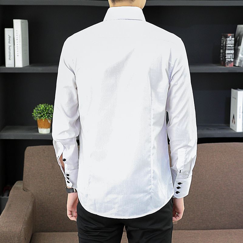 봄 가을 남성 임원 셔츠 한국 핏, 영구 프레스 정장  - Men'S Style Formal Wear 리뷰 및 가격