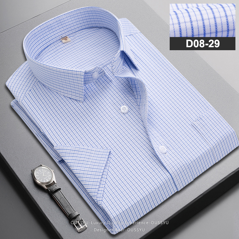 브랜드 의류 남성 비즈니스 스트라이프 반팔 셔츠 202 - Men Formal Wear Brands 리뷰 및 가격