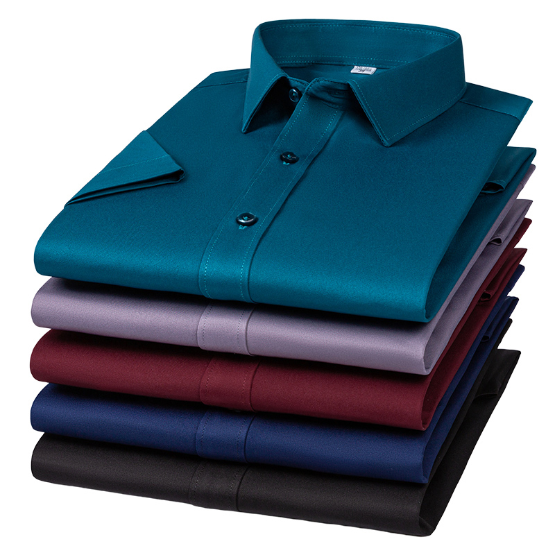 남성용 구김방지 스트레치 셔츠 슬림핏 비즈니스 캐주얼  - Men Formal Office Wear Shirts 리뷰 및 가격