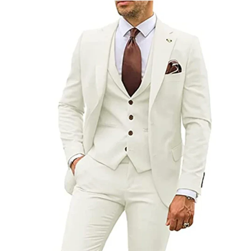남성용 웨딩 정장 3피스 슬림핏 세트 신랑 들러리 예복 - Men Formal Party Wear Dress 리뷰 및 가격