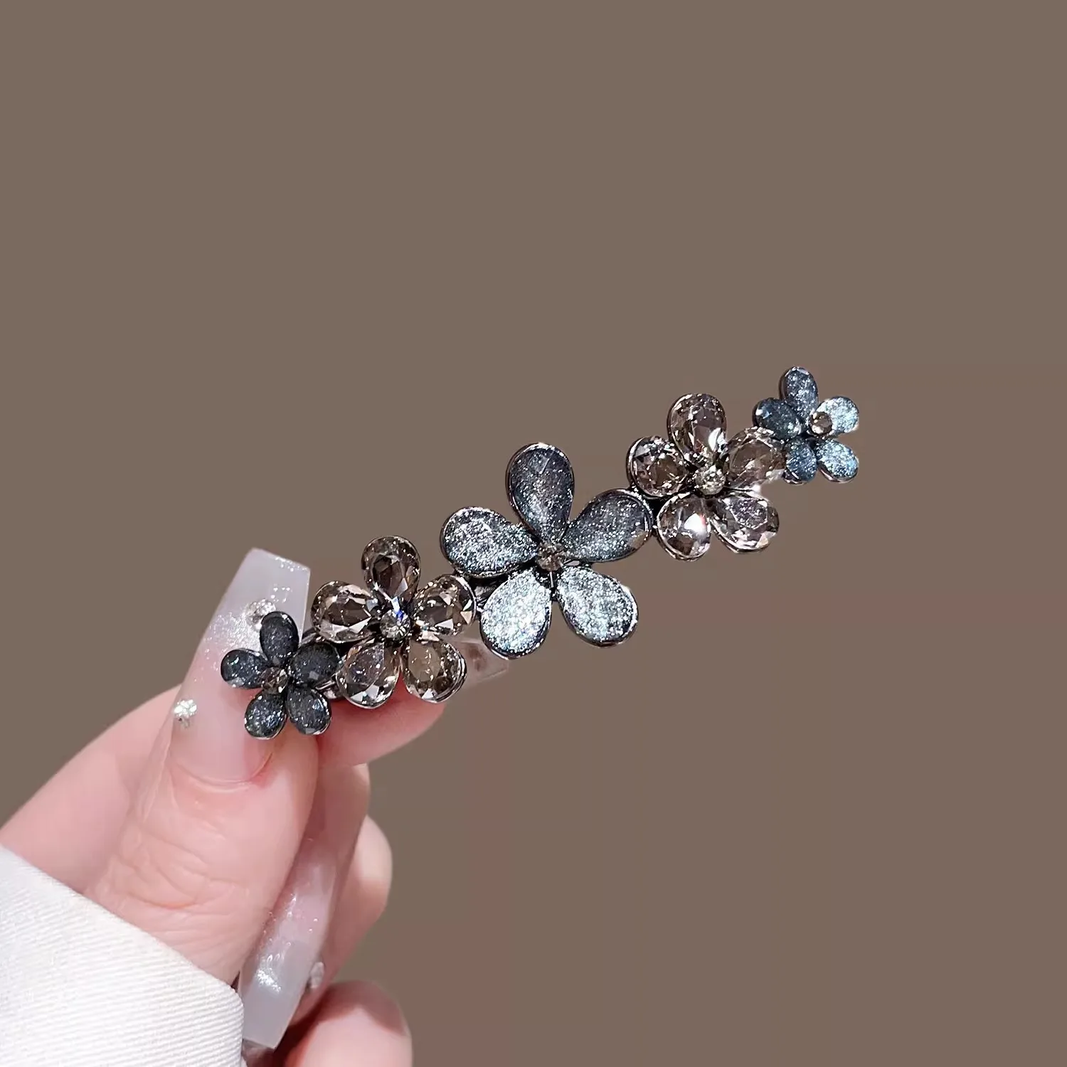 우아한 크리스탈 꽃 머리핀 봄 클립 하이 엔드 여성 머 - Tie Bar Clip 리뷰 및 가격
