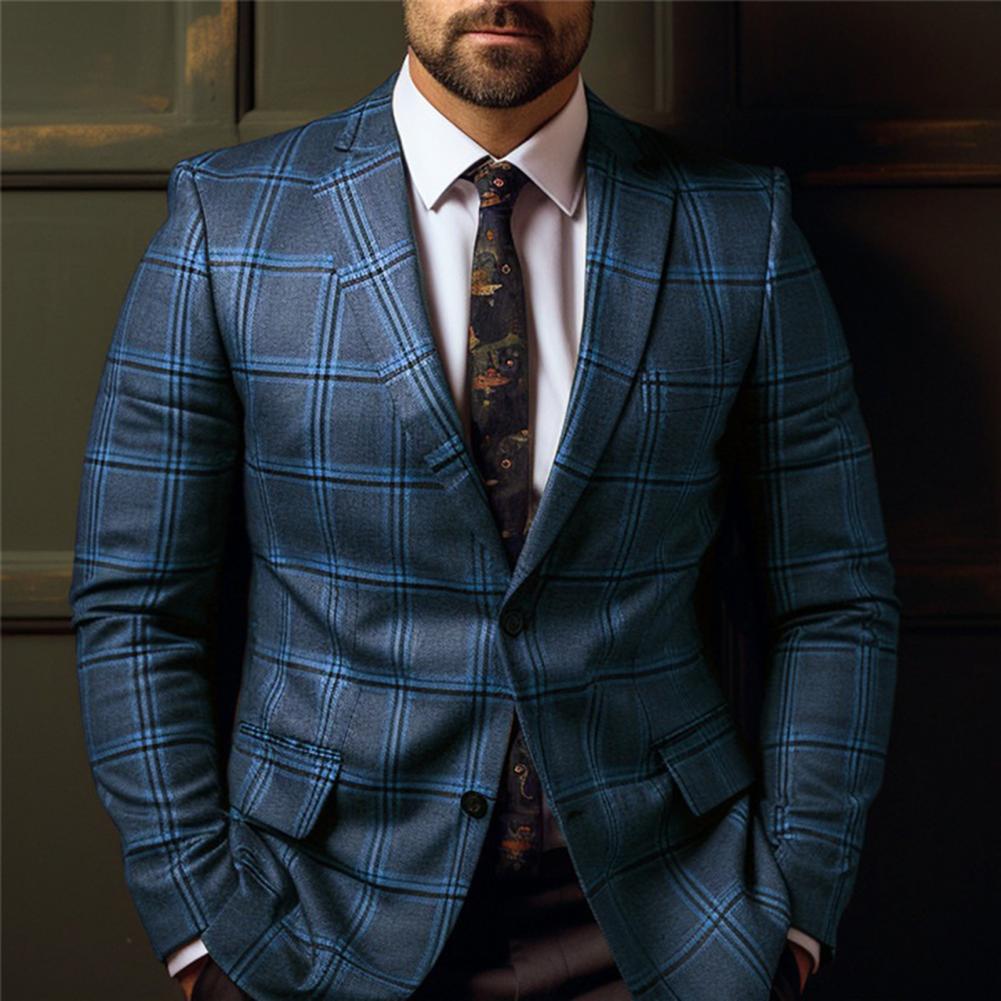 남성 정장 코트 포멀 비즈니스 스타일 슬림핏 플래드 프 - Men Formal Wear Outfits 리뷰 및 가격