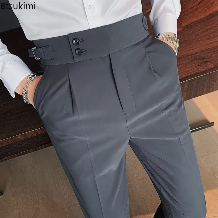 2026년 신상 남성용 솔리드 컬러 정장 바지 클래식  - Men'S Formal Attire 리뷰 및 가격