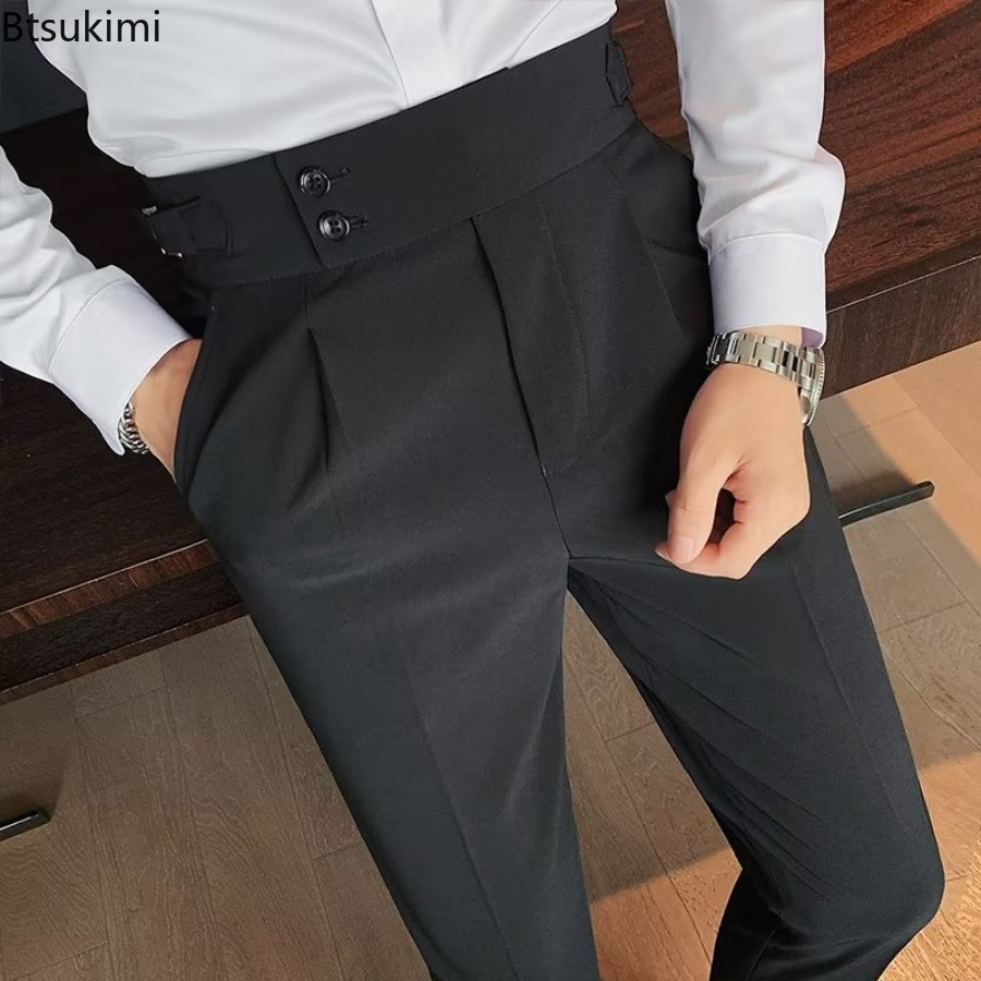 2026년 신상 남성용 솔리드 컬러 정장 바지 클래식  - Men'S Formal Attire 리뷰 및 가격