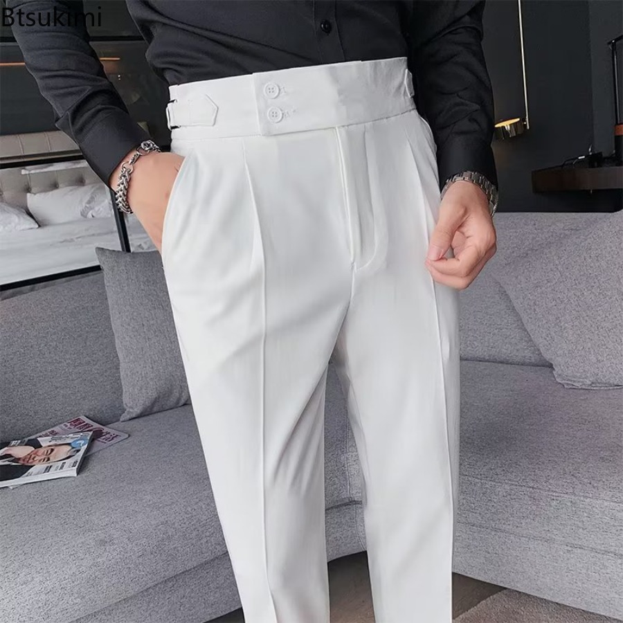2026년 신상 남성용 솔리드 컬러 정장 바지 클래식  - Men'S Formal Attire 리뷰 및 가격