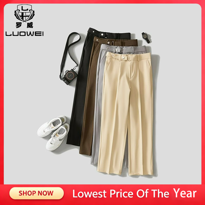 남성용 경량 비즈니스 캐주얼 바지 새로운 스트레이트 레 - Men Formal Wear Outfits 리뷰 및 가격