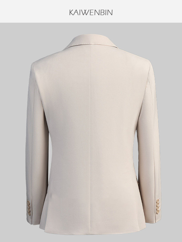 남성용 3피스 수트 오프화이트 와이드 피크 라펠 신랑  - Wool Suit Jacket 리뷰 및 가격